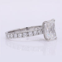 2.54 Carats Lab Grown Diamond 950 Platinum Ring