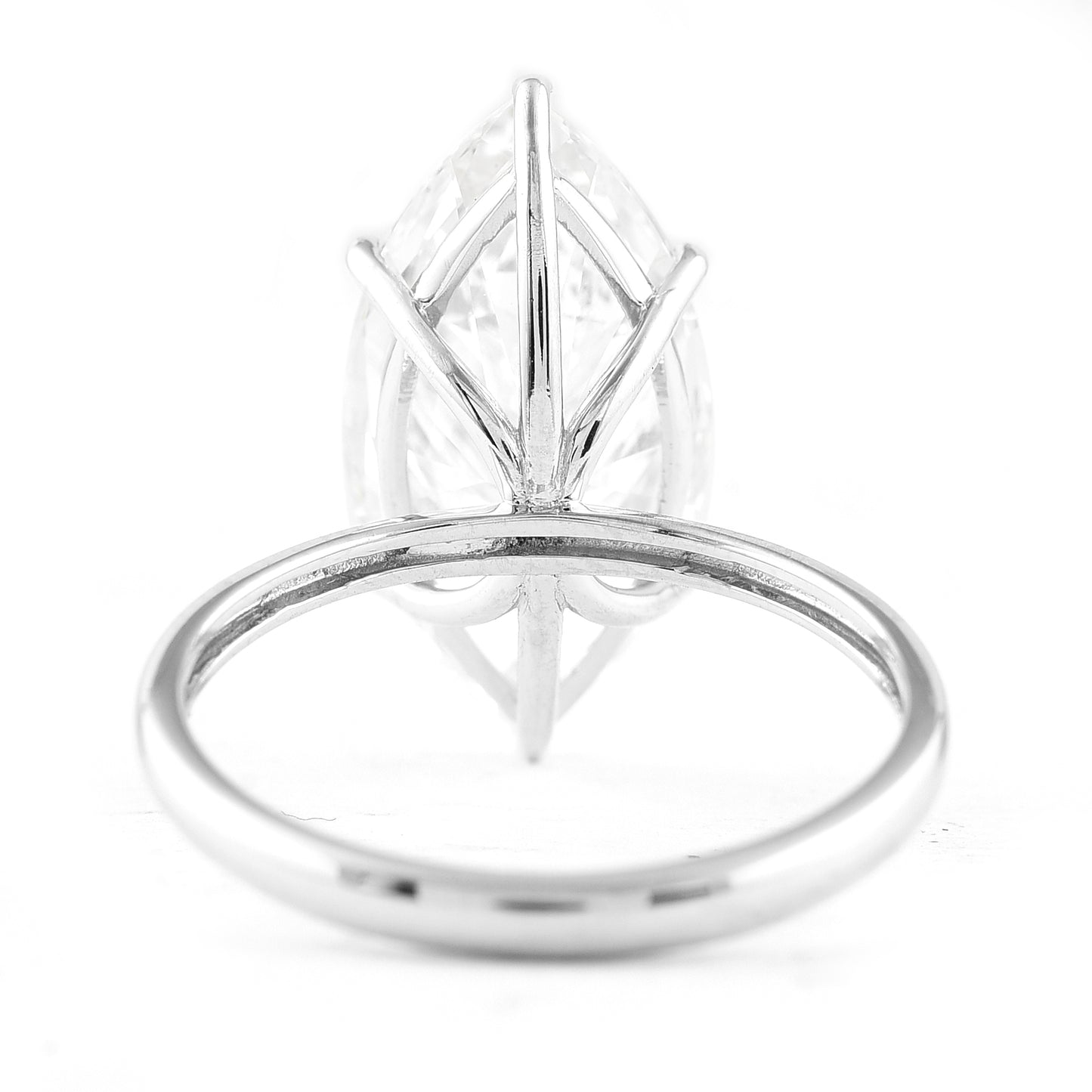 5.77 Ct Marquise Lab Grown Diamond 950 Platinum Ring