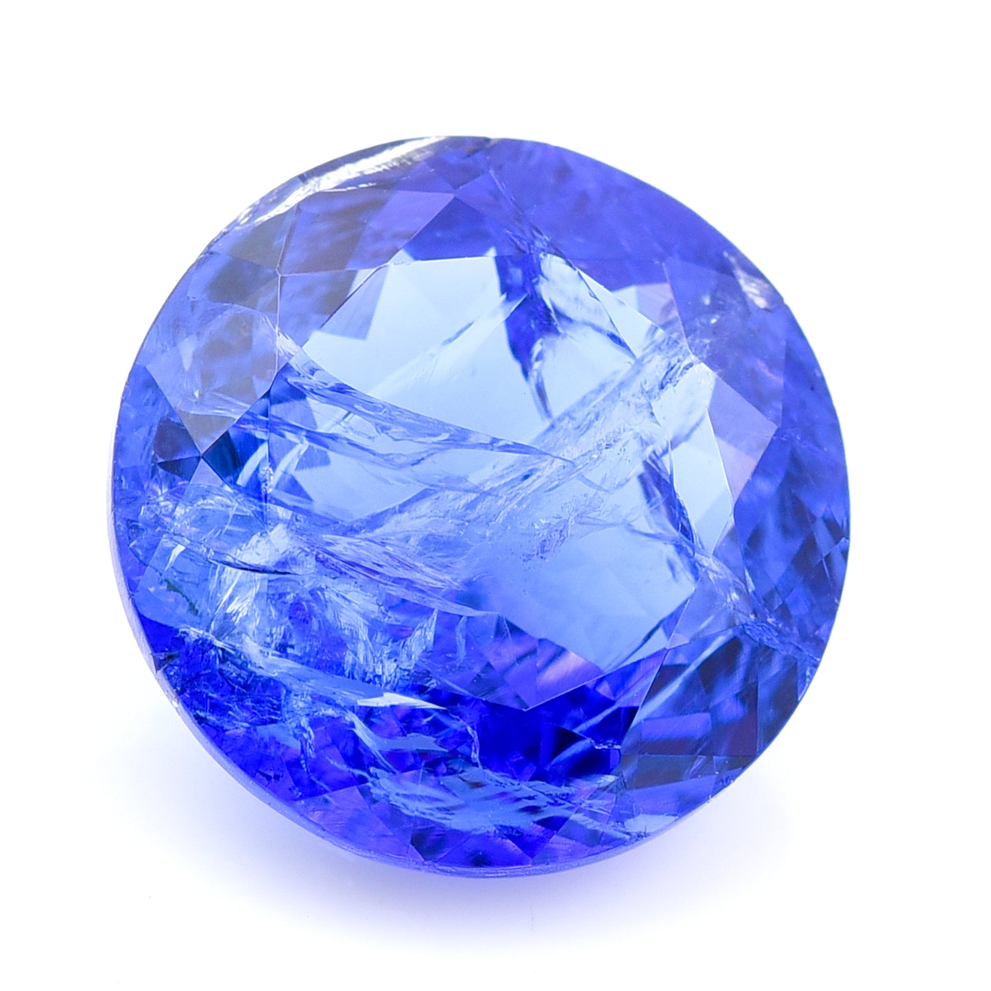 9.05 Natural Zoisite Tanzanite Round Mixed Cut Gemstone