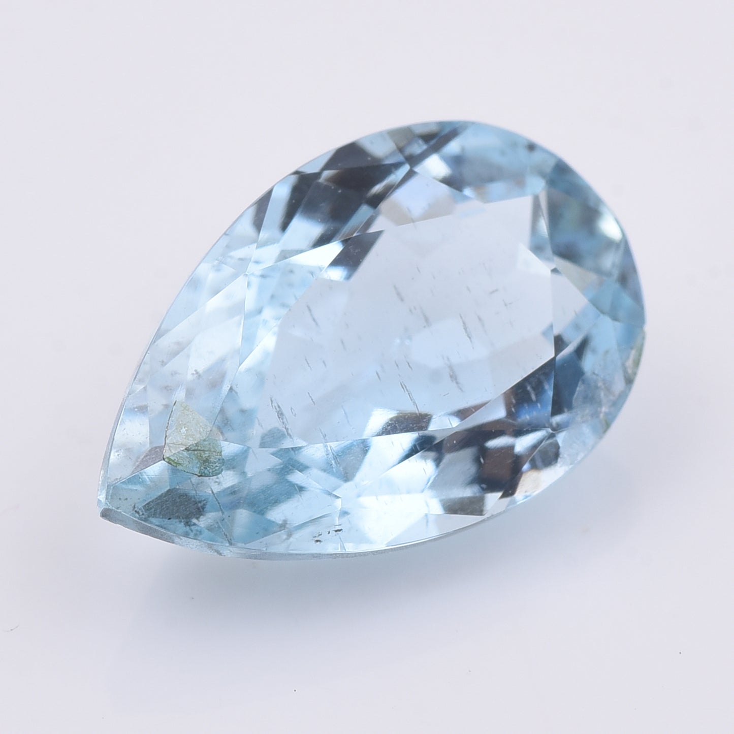 4.1 Natural Beryl Aquamarine Pear Mixed Cut Gemstone