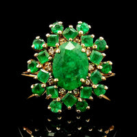 1.91 Ct Oval Emerald 14K Gold Ring