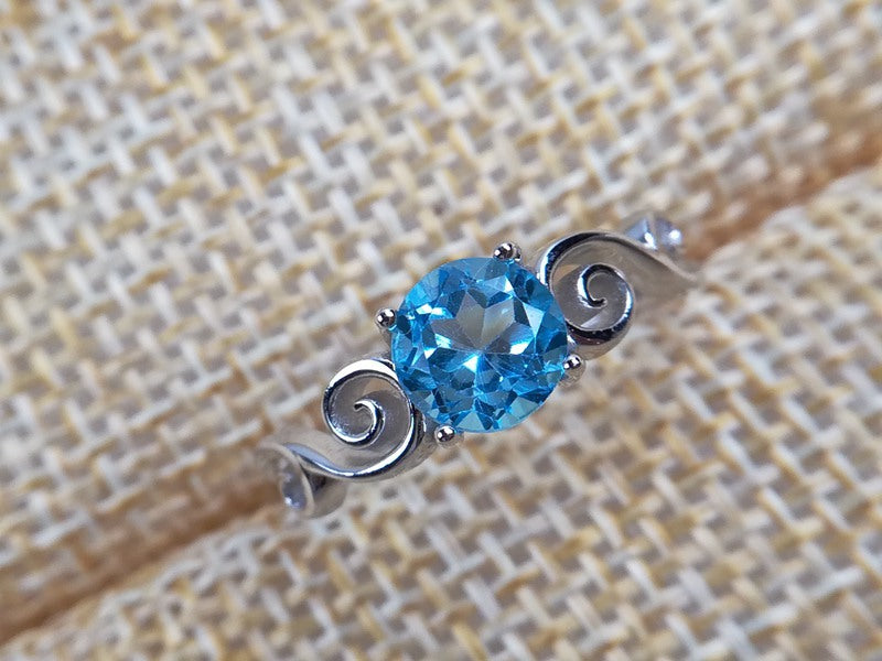 Blue Topaz 925 Sterling Silver Ring