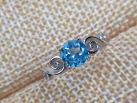 Blue Topaz 925 Sterling Silver Ring