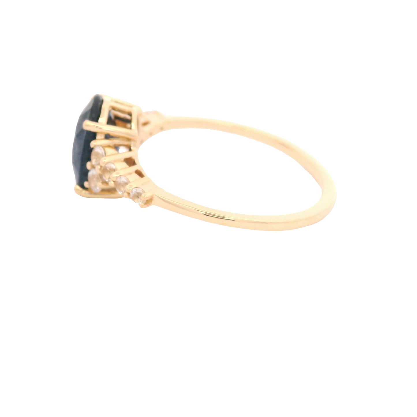 2.64 Ct Oval Sapphire 14K Gold Ring