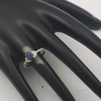 1.26 Ct Oval Mixed Cut Natural Sapphire 950 Platinum Ring