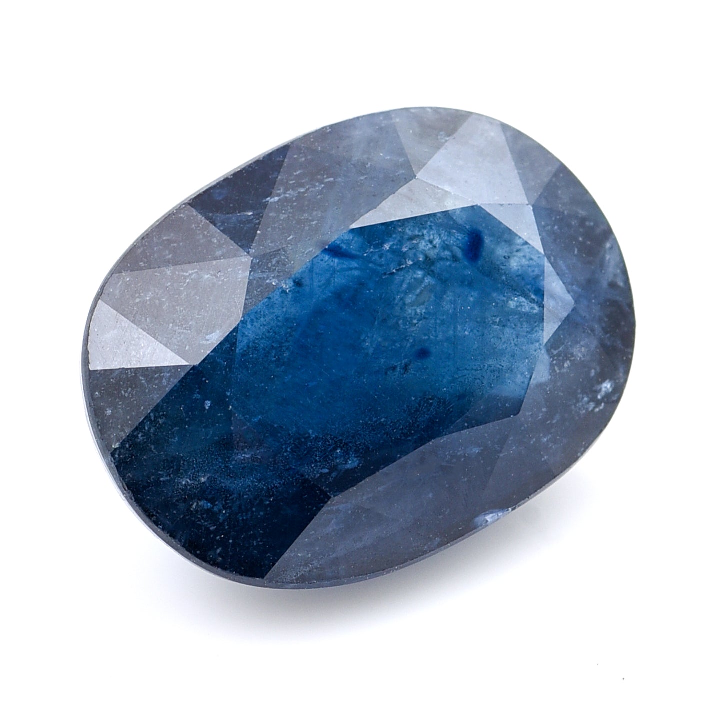 14.81 Natural Corundum Sapphire Oval Mixed Cut Gemstone