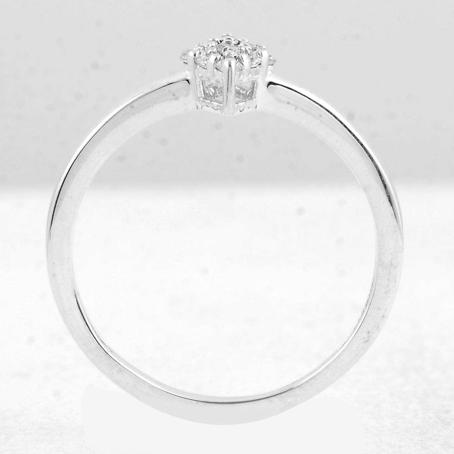 0.35 Ct Round Cubic Zirconia 925 Sterling Silver Ring