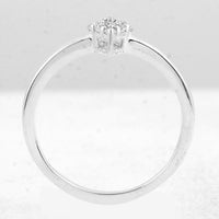 0.35 Ct Round Cubic Zirconia 925 Sterling Silver Ring