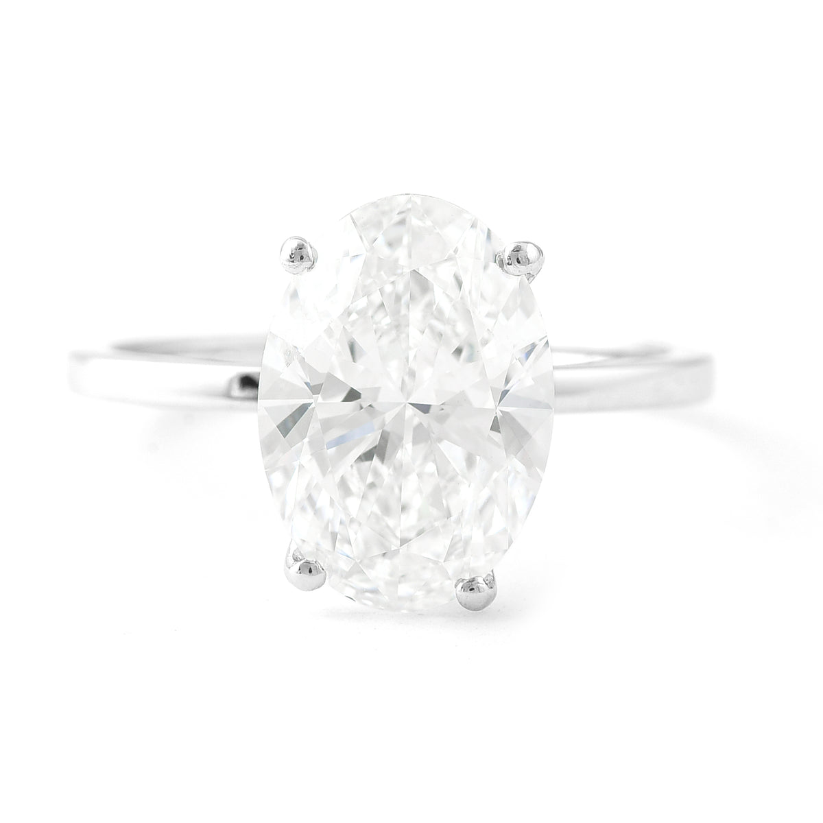 3.52 Carats Lab Grown Diamond 950 Platinum Ring