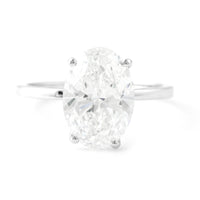 3.52 Carats Lab Grown Diamond 950 Platinum Ring