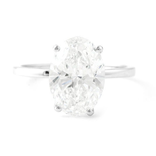 3.52 Carats Lab Grown Diamond 950 Platinum Ring