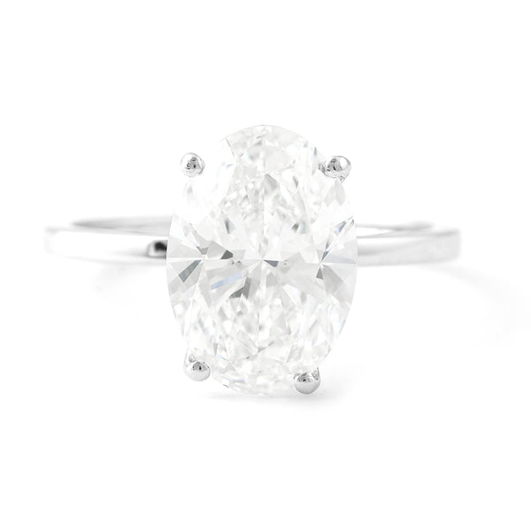 3.52 Carats Lab Grown Diamond 950 Platinum Ring
