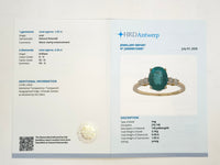 2.12 Ct Oval Natural Emerald 14K Gold Ring