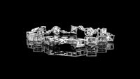 13.93 Carats Lab Grown Diamond 14K Gold Bracelet