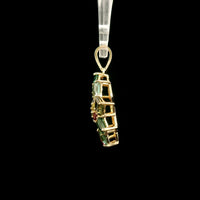 1.88 Ct Square Tourmaline 14K Gold Pendant