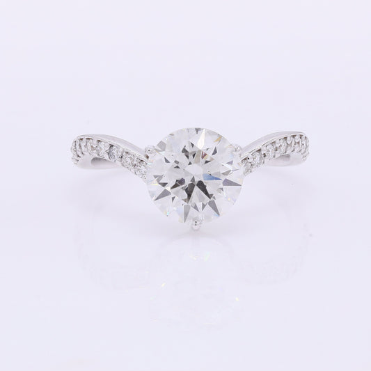 2.33 Carats Lab Grown Diamond 14K Gold Ring