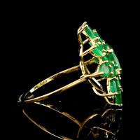 3.99 Ct Oval Emerald 14K Gold Ring