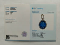 3.24 Ct Oval Mixed Cut Natural Tanzanite 14K Gold Pendant