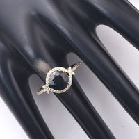 2.48 Ct Round Mixed Cut Natural Sapphire 14K Gold Ring