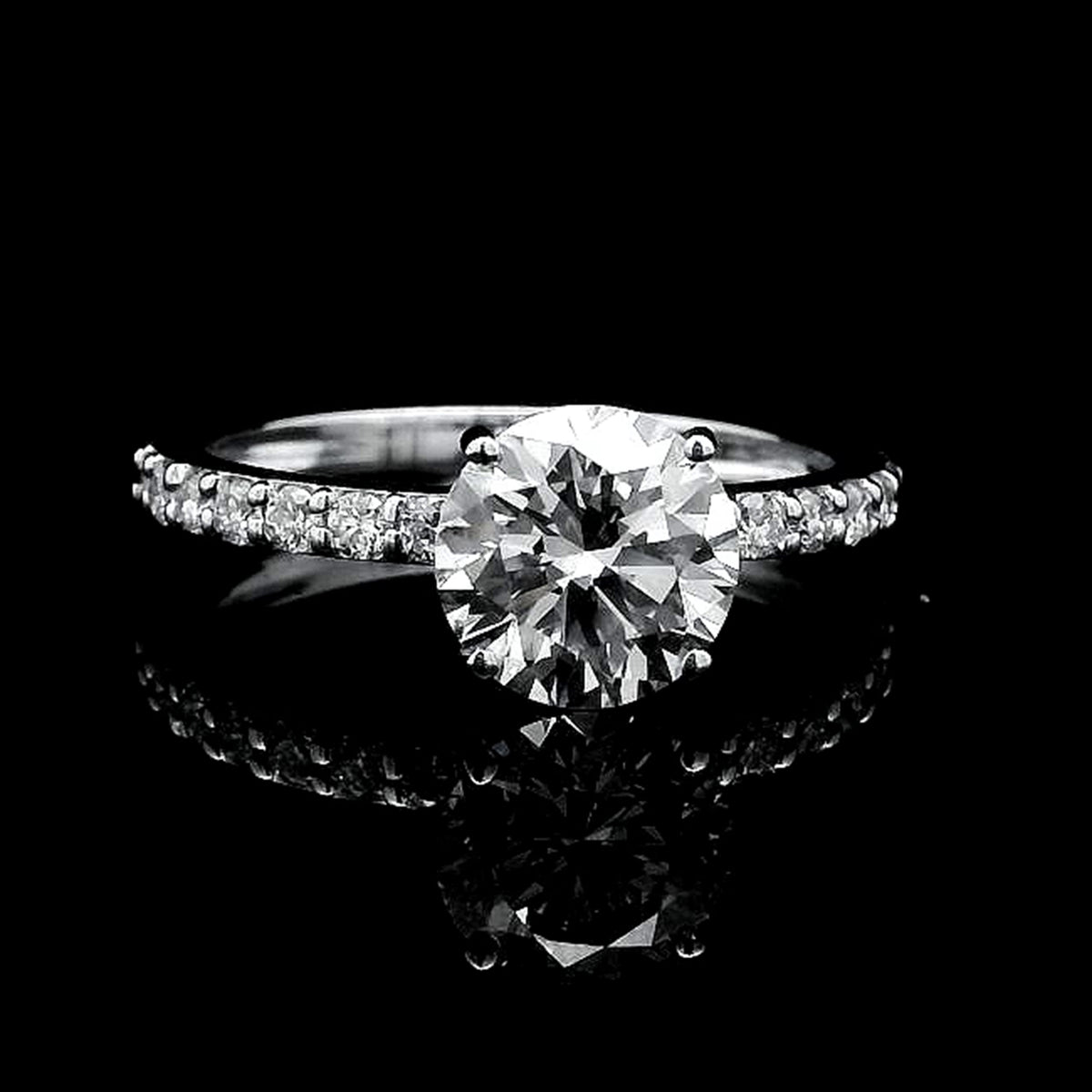1.99 Carats Lab Grown Diamond 14K Gold Ring
