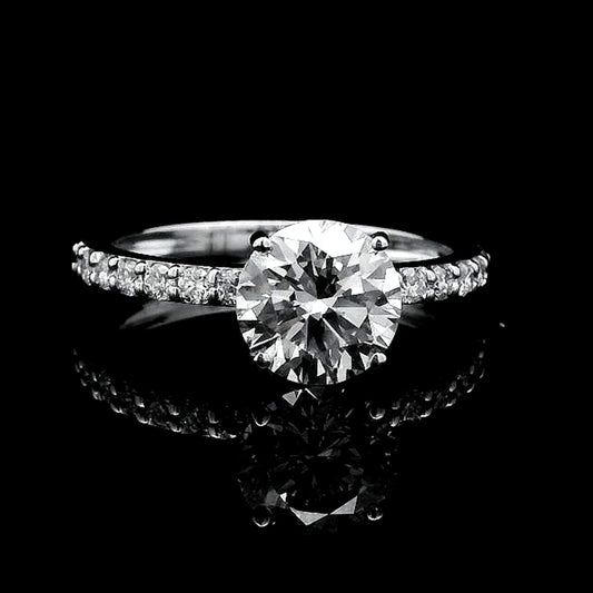 1.99 Carats Lab Grown Diamond 14K Gold Ring