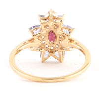 1.18 Ct Pear Tourmaline 14K Gold Ring