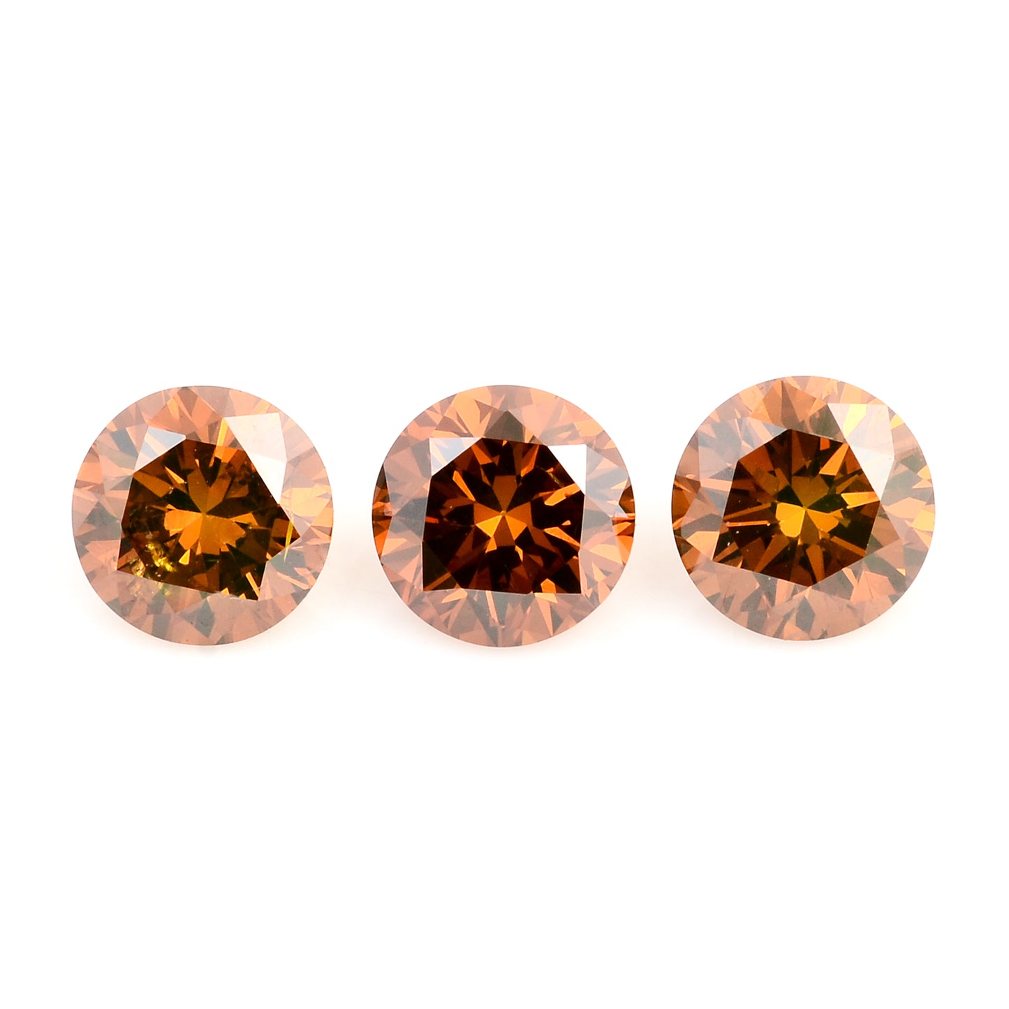 0.55 Red Diamond Round Loose Gemstone