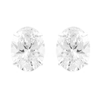 3.85 Carats Lab Grown Diamond 14K Gold Earrings