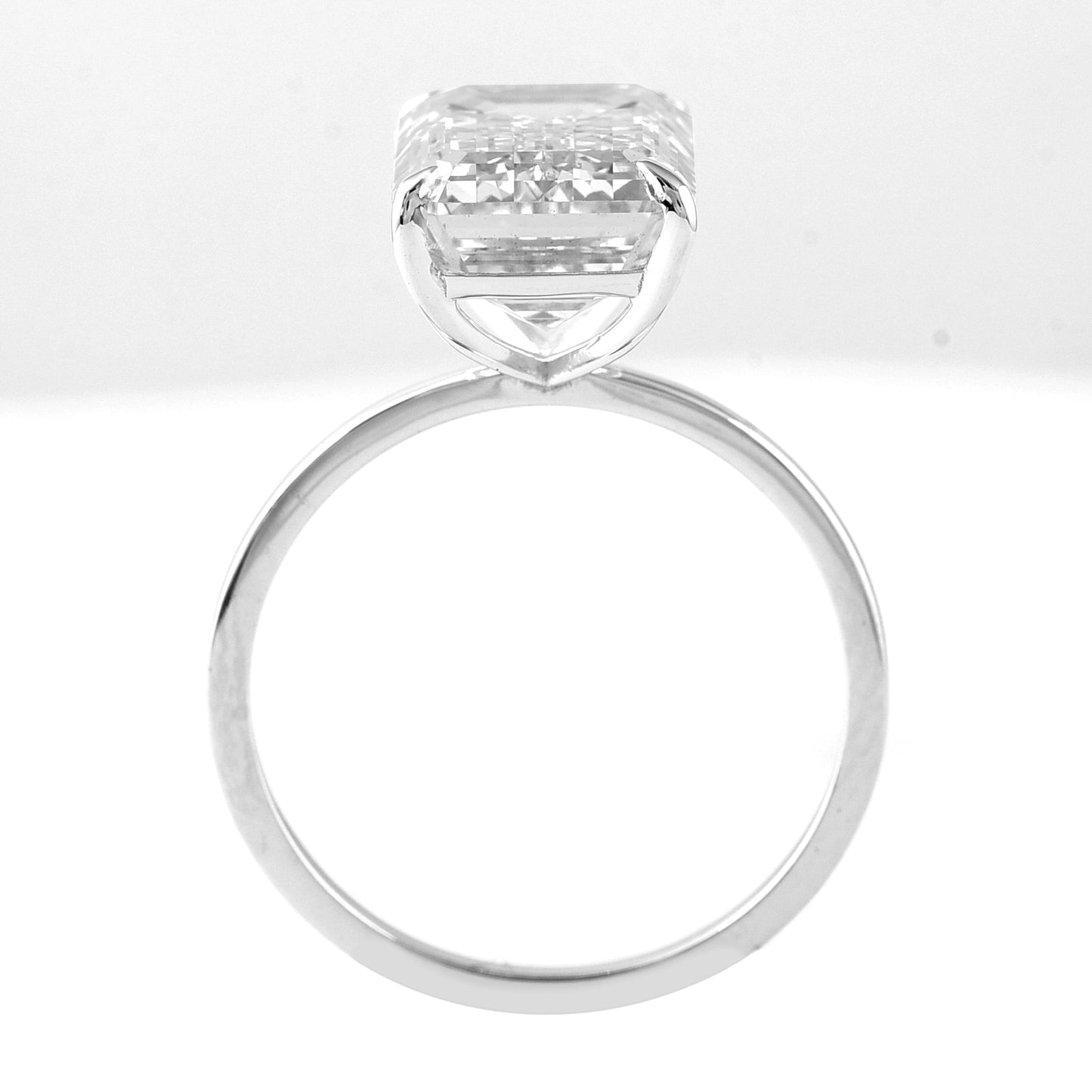 6.46 Carats Lab Grown Diamond 14K Gold Ring