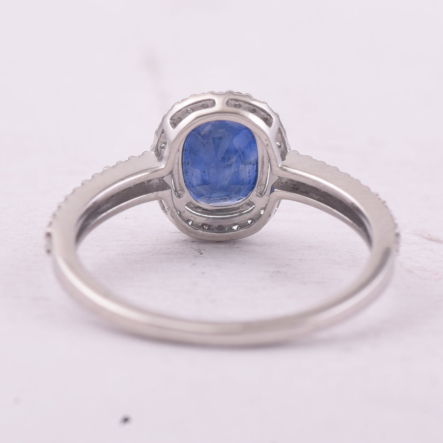 1.93 Ct Oval Mixed Cut Natural Sapphire 950 Platinum Ring