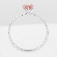 1.34 Carats Pink Lab Grown Diamond 14K Gold Ring