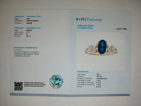 1.60 Ct Oval Natural Sapphire 14K Gold Ring