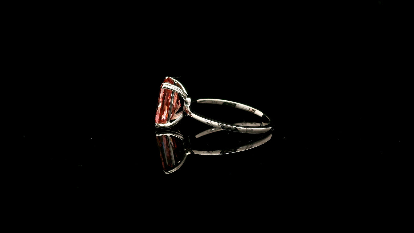 3.01 Carats Pink Lab Grown Diamond 14K Gold Ring