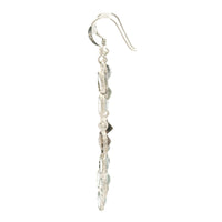 8.00 Ct Smoky Quartz, Blue Topaz 925 Sterling Silver Earrings
