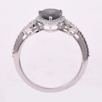 1.55 Ct Pear Mixed Cut Natural Green Tourmaline 950 Platinum Ring