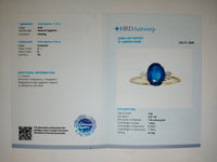 1.84 Ct Oval Natural Sapphire 14K Gold Ring