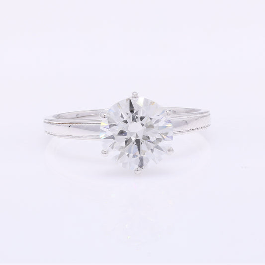 2.10 Carats Lab Grown Diamond 14K Gold Ring