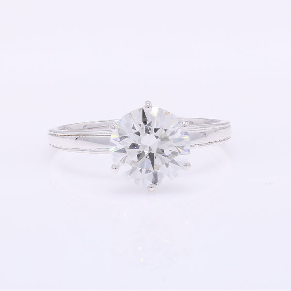2.10 Carats Lab Grown Diamond 14K Gold Ring