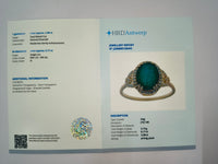 2.25 Ct Oval Natural Emerald 14K Gold Ring