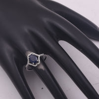 1.76 Ct Oval Mixed Cut Natural Sapphire 950 Platinum Ring
