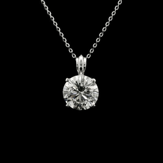 2.59 Carats Lab Grown Diamond 14K Gold Pendant