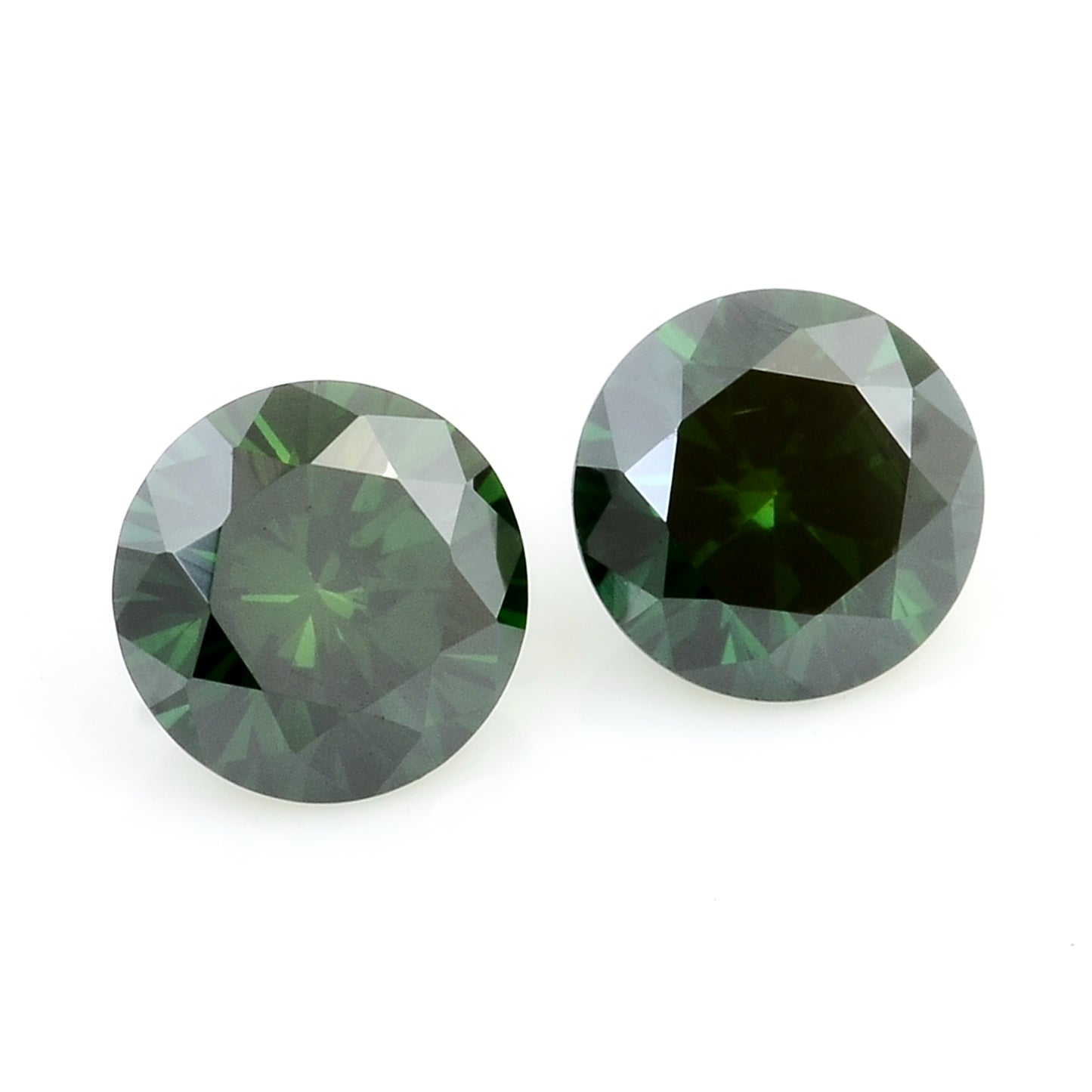 0.42 Green Diamond Round Loose Gemstone