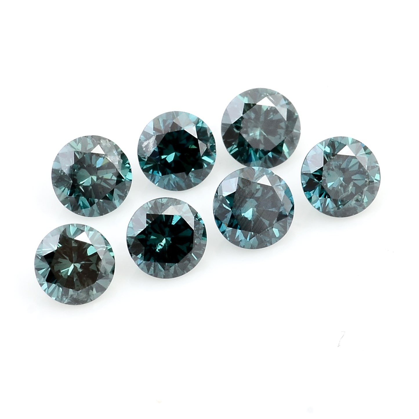 0.57 Blue Diamond Round Loose Gemstone
