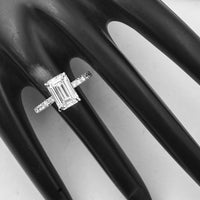 3.20 Carats Lab Grown Diamond 14K Gold Ring