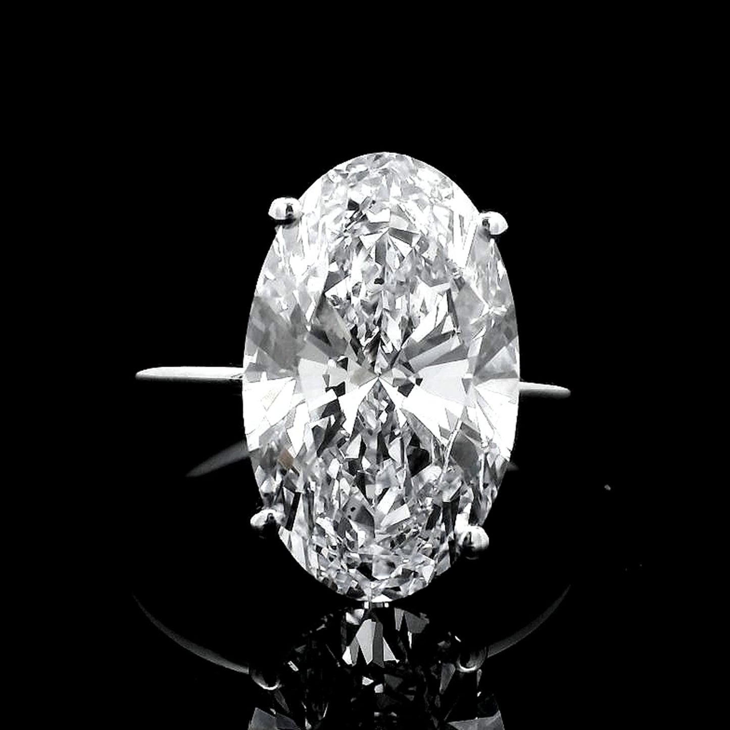 6.21 Carats Lab Grown Diamond 14K Gold Ring