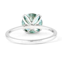 2.10 Carats Blue Lab Grown Diamond 14K Gold Ring