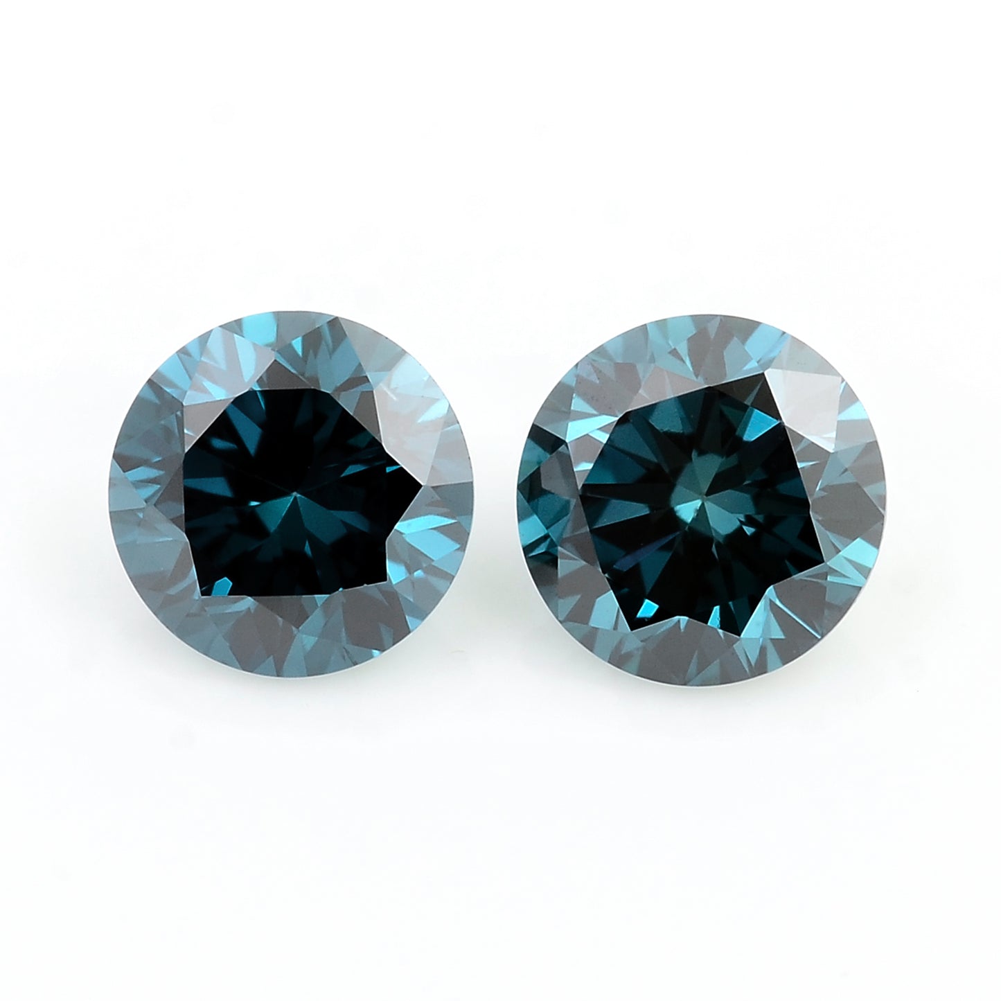0.43 Blue Diamond Round Loose Gemstone