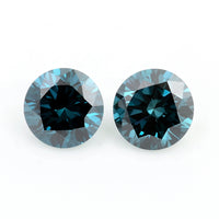 0.43 Blue Diamond Round Loose Gemstone