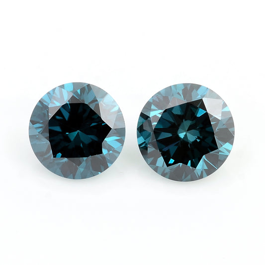 0.43 Blue Diamond Round Loose Gemstone