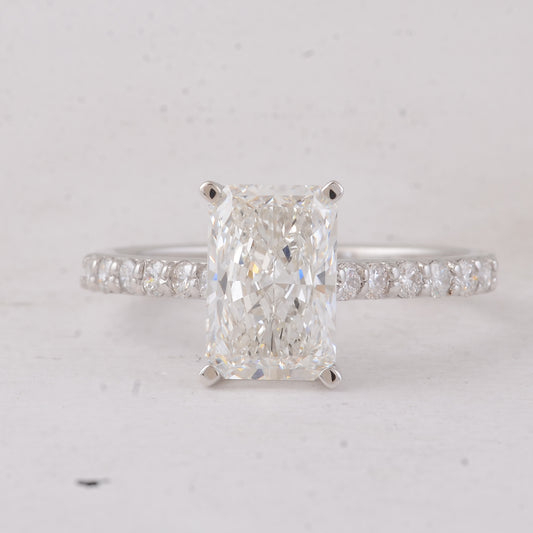 2.37 Carats Lab Grown Diamond 14K Gold Ring